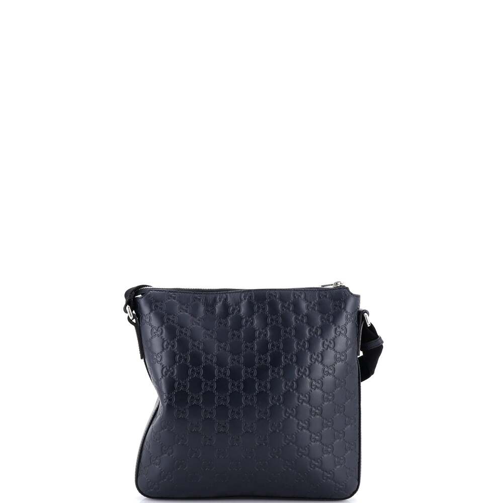 Signature Zip Messenger Bag Guccissima #244790G10B - Picture 3 of 6